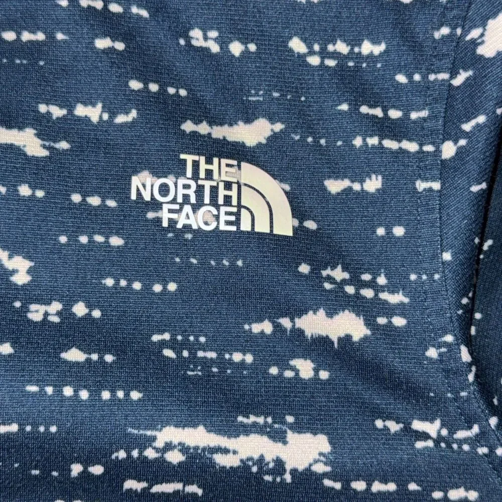 The North Face Womens Nvcinder Full Zip Fleece Jacket Blue White Size L
